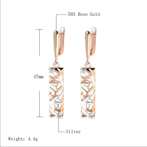 ❗️restocked❗️new Simple Geometric Rectangle Drop Earrings - Picture 7 of 10